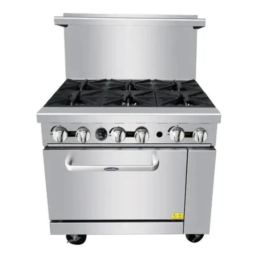 Atosa AGR-6B-NG 36 CookRite Range Natural Gas, 6 Burners