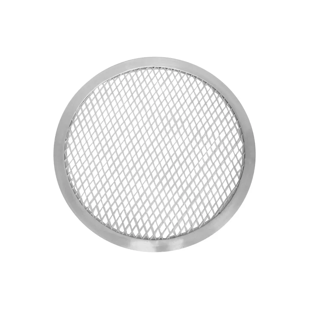 Thunder Group ALPZ09 9" Seamless Rim Pizza Screen, Aluminum