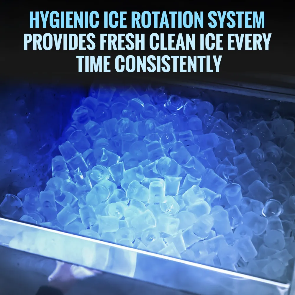 Ice-O-Matic aluminum upright ice storage bin, designed for high-capacity ice storage and easy access in commercial foodservice settings.