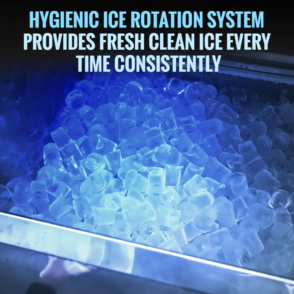 Ice-O-Matic upright ice storage bin with robust construction, perfect for storing large amounts of ice in professional kitchens.