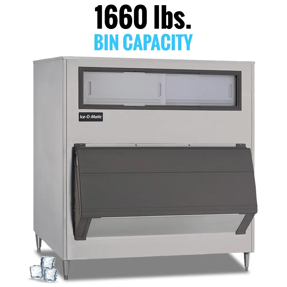 Ice-O-Matic upright ice storage bin with high capacity, engineered for durable and safe ice storage in commercial foodservice operations.