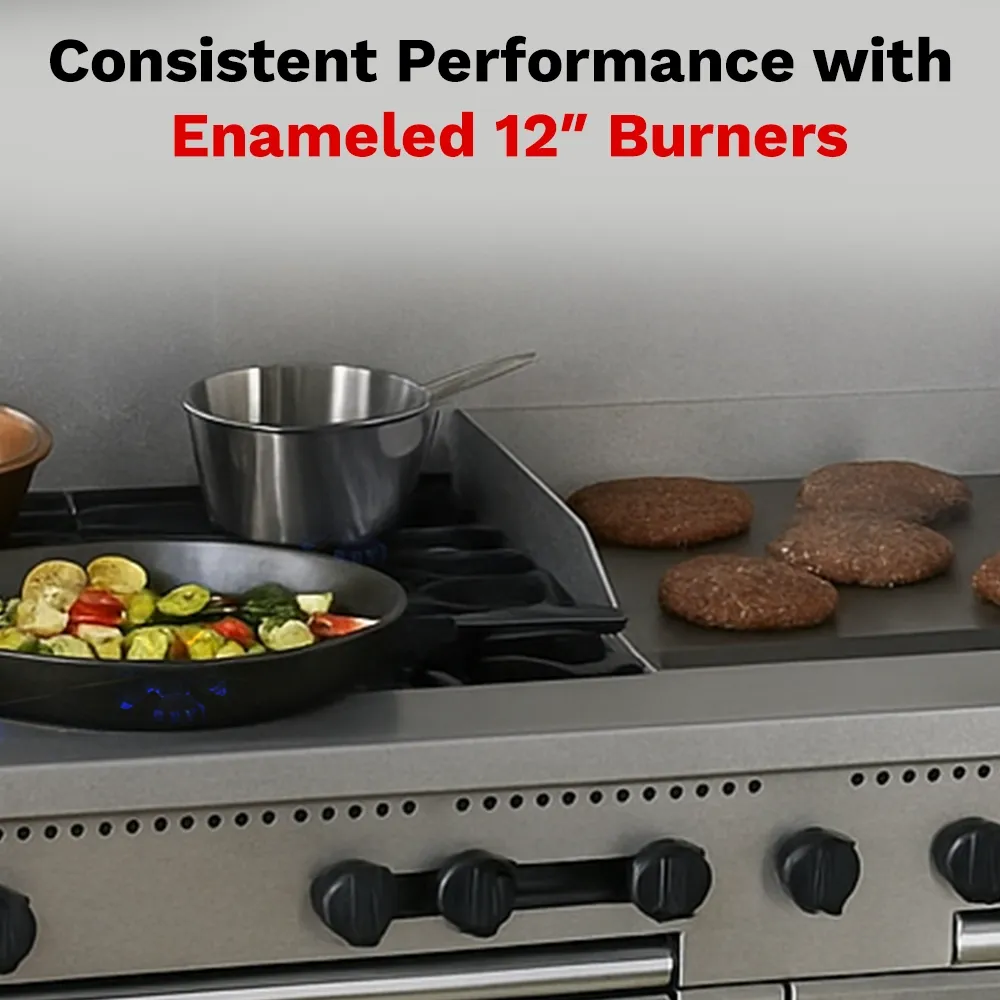 BakeMax BAS36-24-2 Restaurant Series 60" Commercial Gas Range with 6 burners