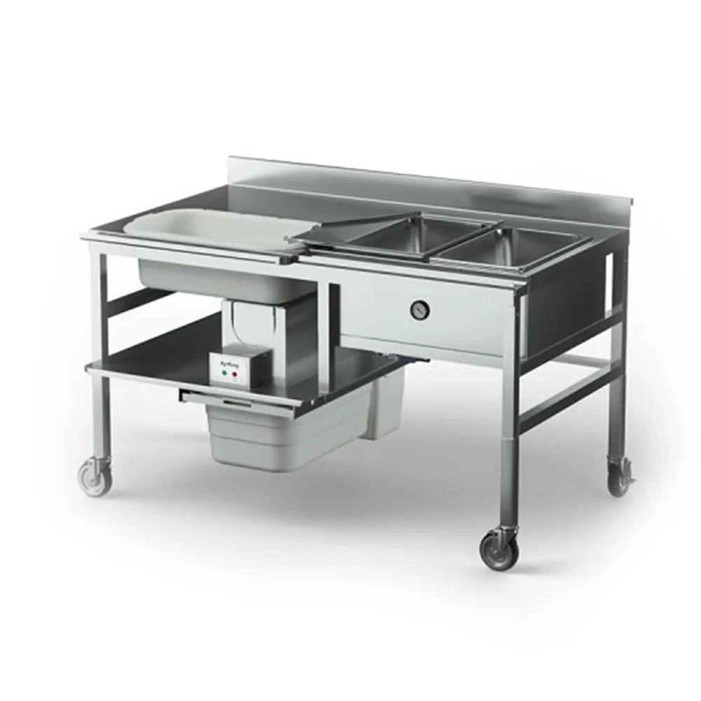 AyrKing BBSUL6035LH 66" Breader / Blender / Sifter Station, Sift & Blend 30 lbs in 60 Sec, 115V