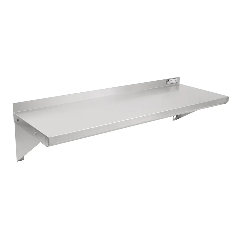 John Boos BHS1224 24" x 12" Solid Wall Mounted Shelf, Stainless Steel