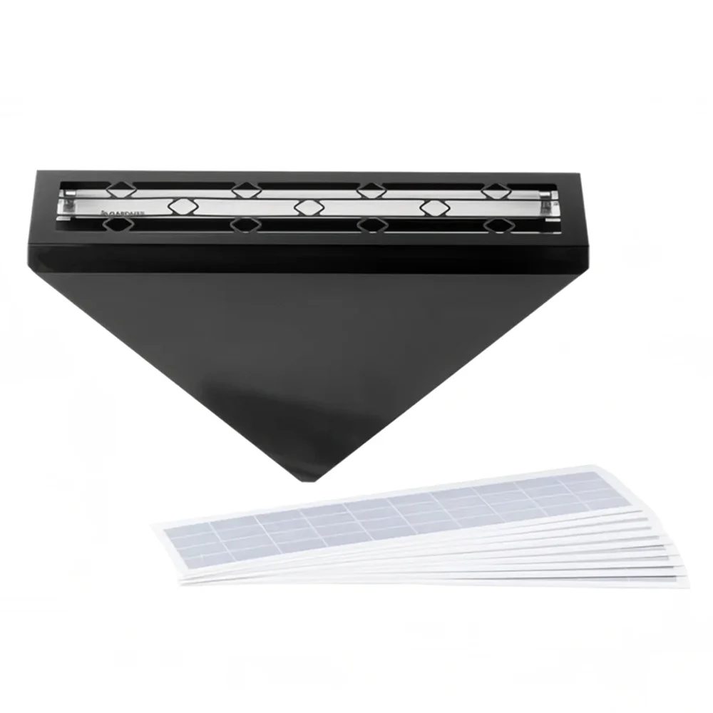 Curtron BL-150-BLACK-COMBO 19" Decorative Silent Fly Trap, 1,800 sq.ft Coverage, 120V, Black