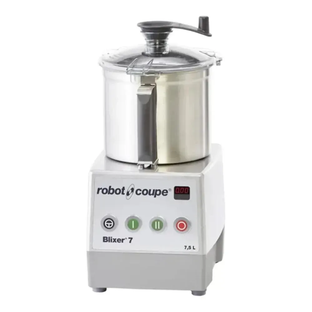 Robot Coupe Blixer batch bowl food processor, front view, built for high-output blending, pureeing, and emulsifying in demanding foodservice settings.