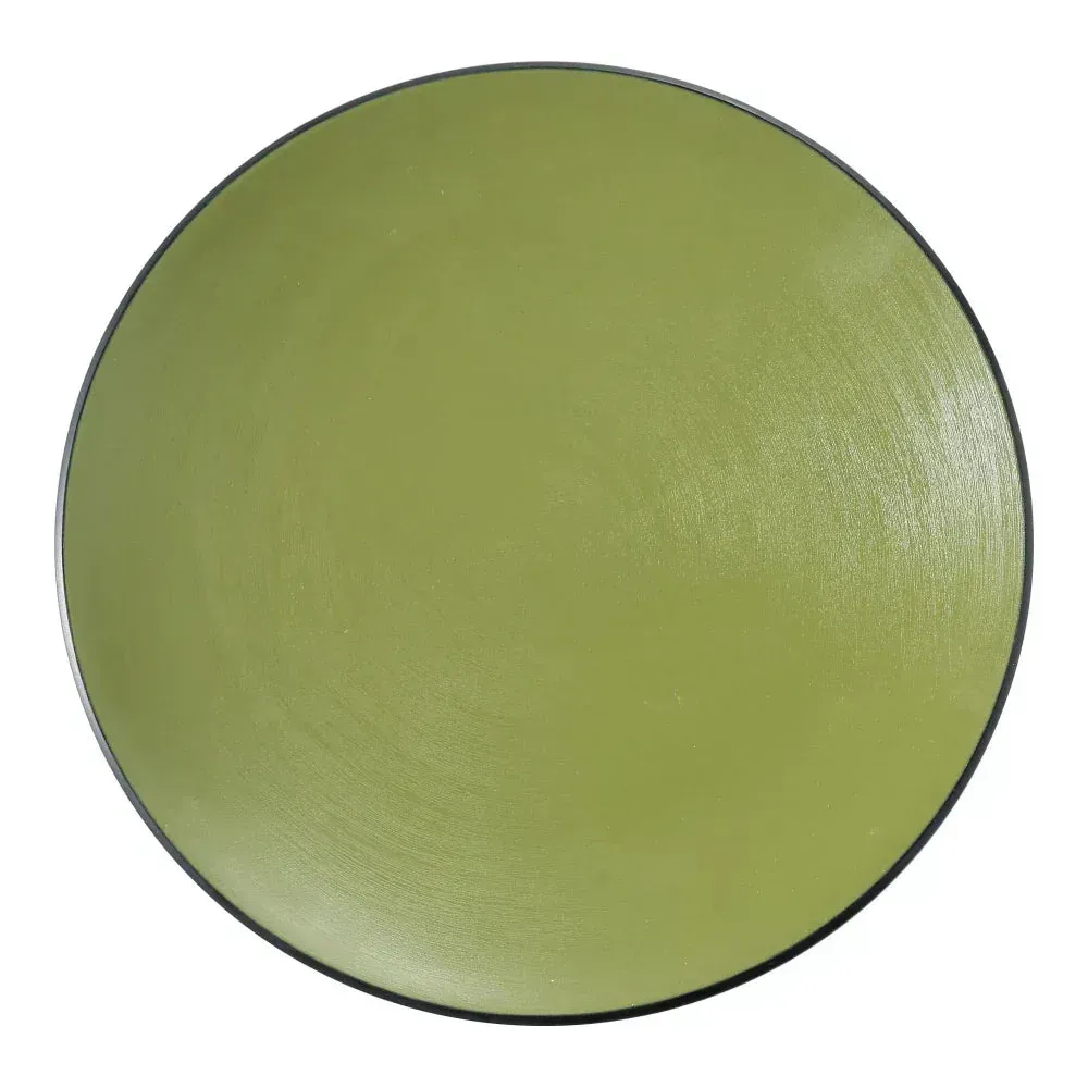 Yanco BM-111GR Birmingham 11" Melamine Round Plate, Green