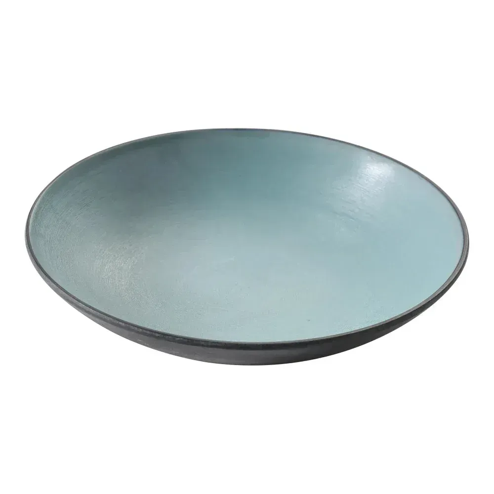 Yanco Birmingham melamine soup bowl in teal, durable and attractive, perfect for serving soups, stews, or hot dishes in restaurants.