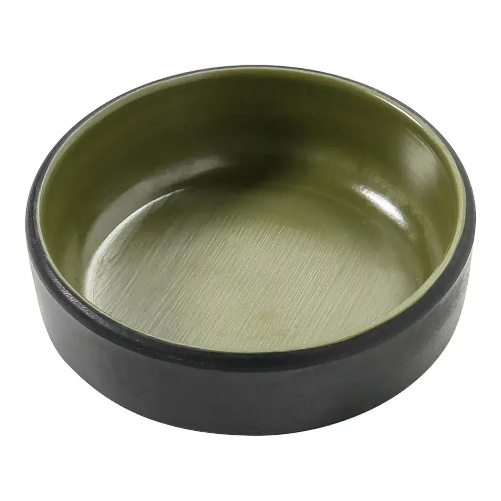 Yanco Birmingham melamine sauce dish in green, practical for condiments and dips, ideal for restaurants, cafes, or home kitchens.