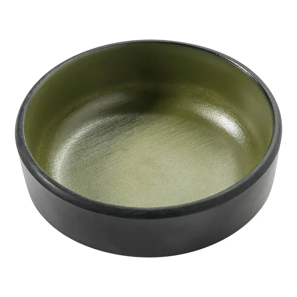 Yanco Birmingham melamine sauce dish in green, practical and stylish for sauces and condiments, suitable for restaurants and cafes.