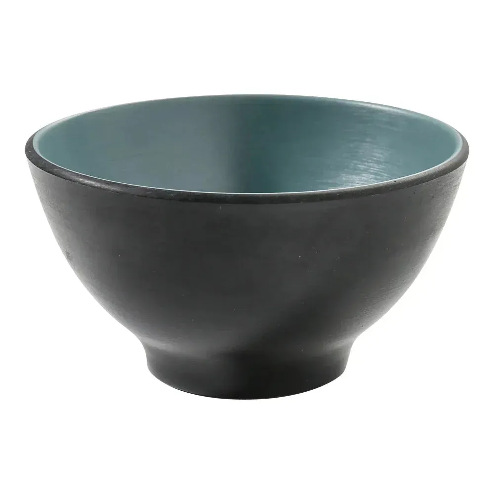 Green soup bowl from Yanco China, a ten ounce bowl perfect for small meals or sides, offering a clean presentation and reliable quality.