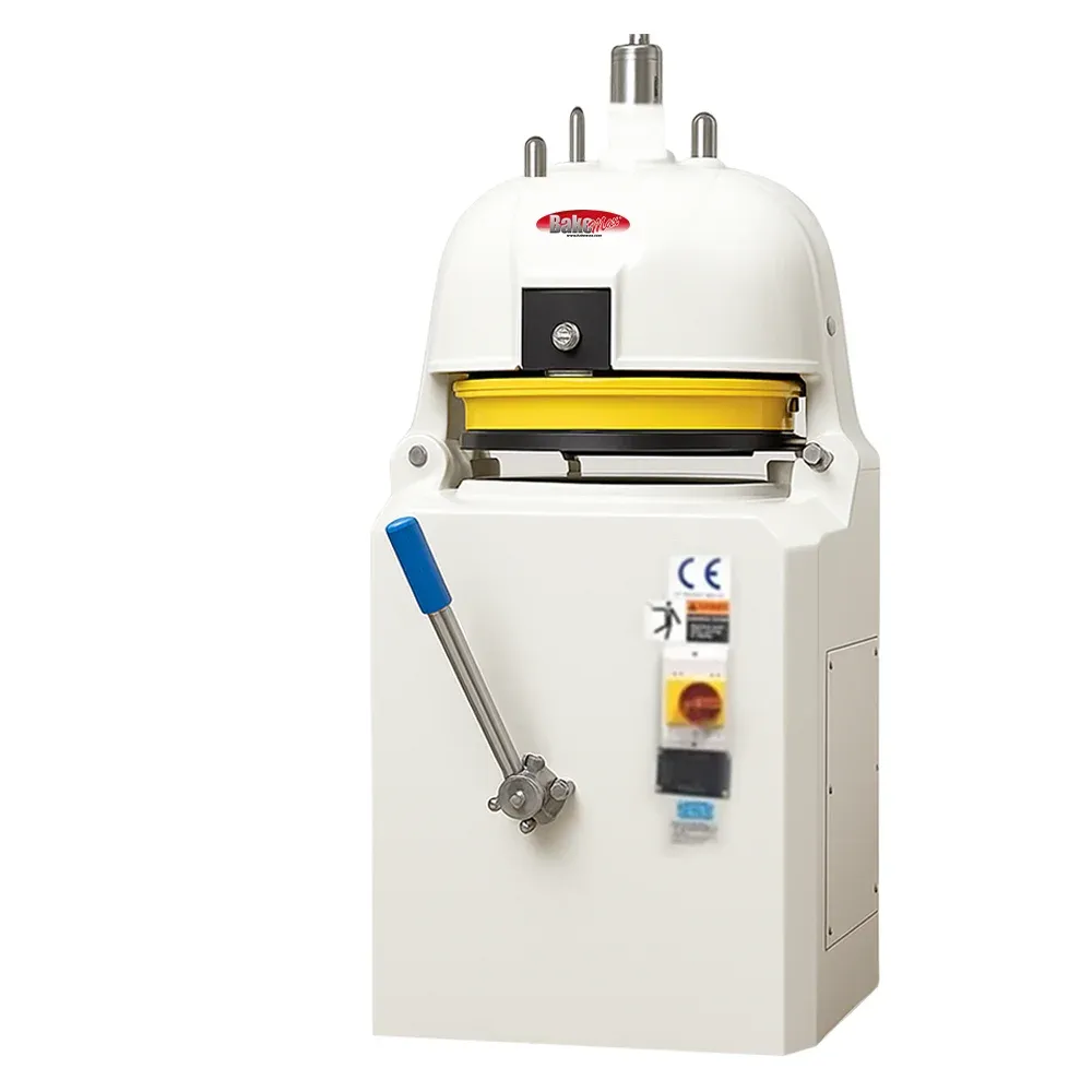 BakeMax Semi-automatic bun divider with stainless steel construction, consistent dough portions, easy to clean, reliable countertop unit for bakeries.