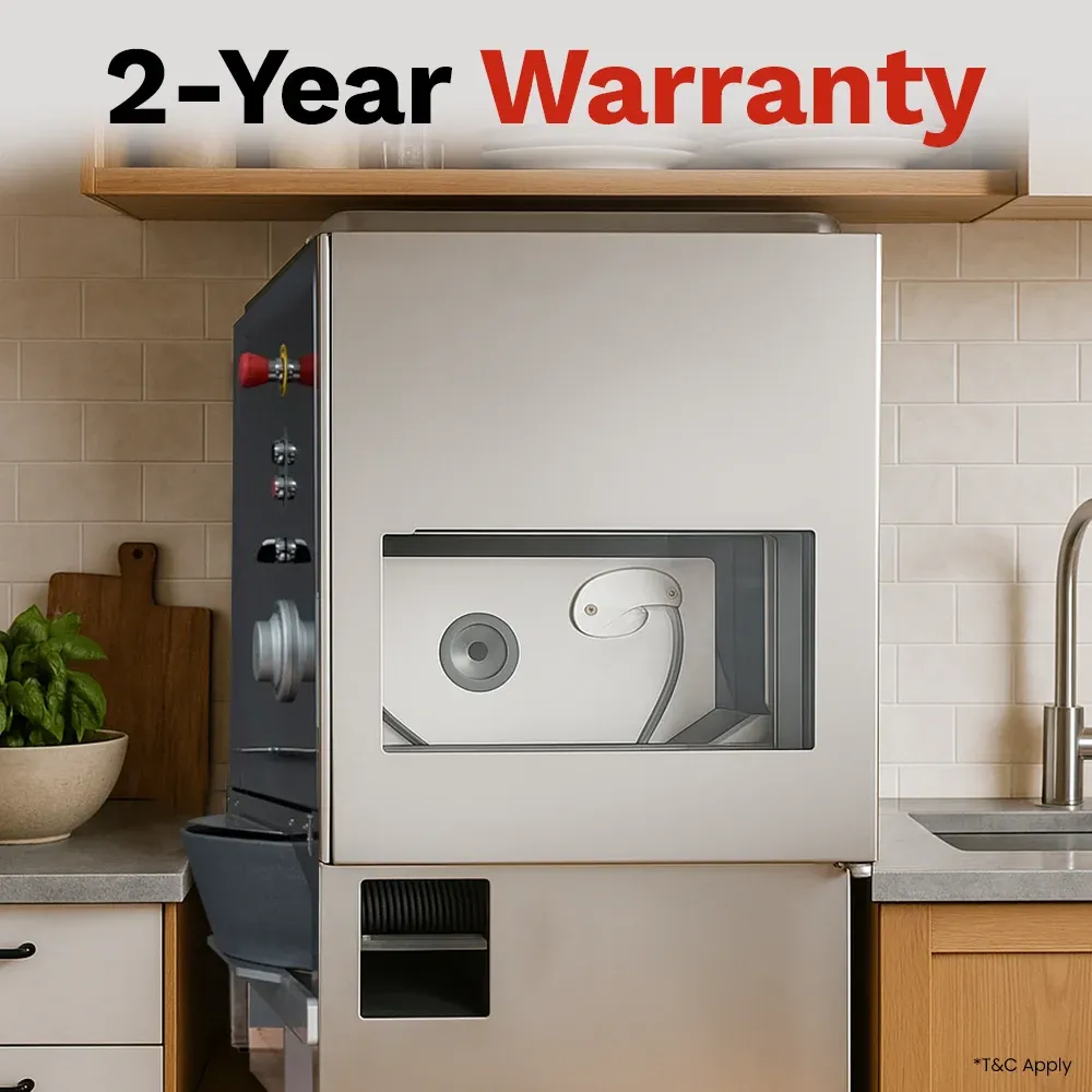 BakeMax BMDD003 Titan Series automatic dough divider and rounder with stainless steel, countertop format, and high-capacity dough portioning system.