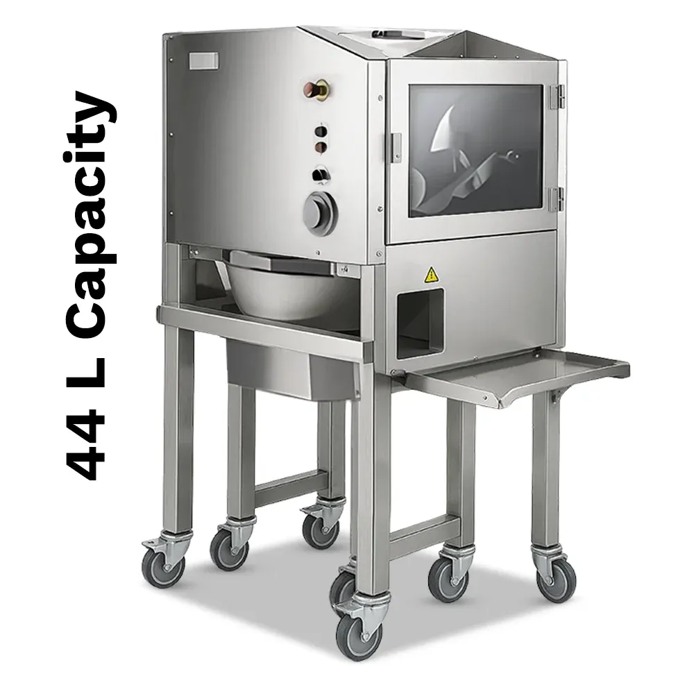 BakeMax BMDD005 Titan Series automatic dough divider and rounder with countertop stainless design, dough hopper, and efficient portioning for bakeries