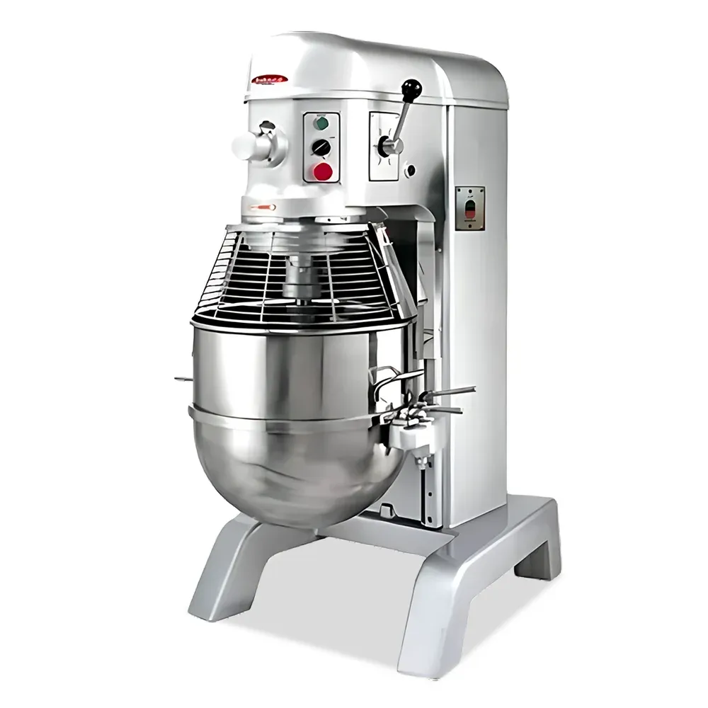 BakeMax sturdy floor planetary mixer delivering uniform mixing for bread dough and cake batter in commercial kitchens. Preferred by baking pros.