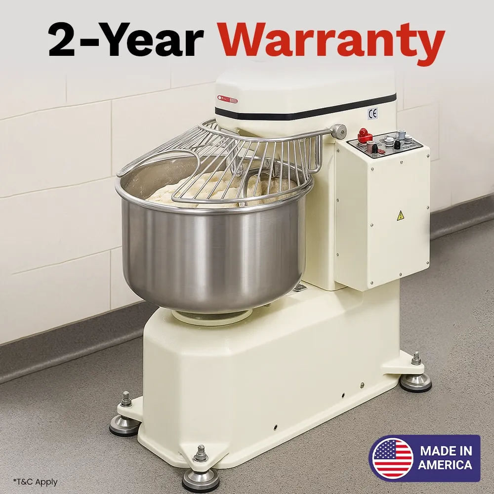 BakeMax spiral dough mixer designed for small batches in tight spaces, ideal for cafés, restaurants, or startups needing quality dough kneading.