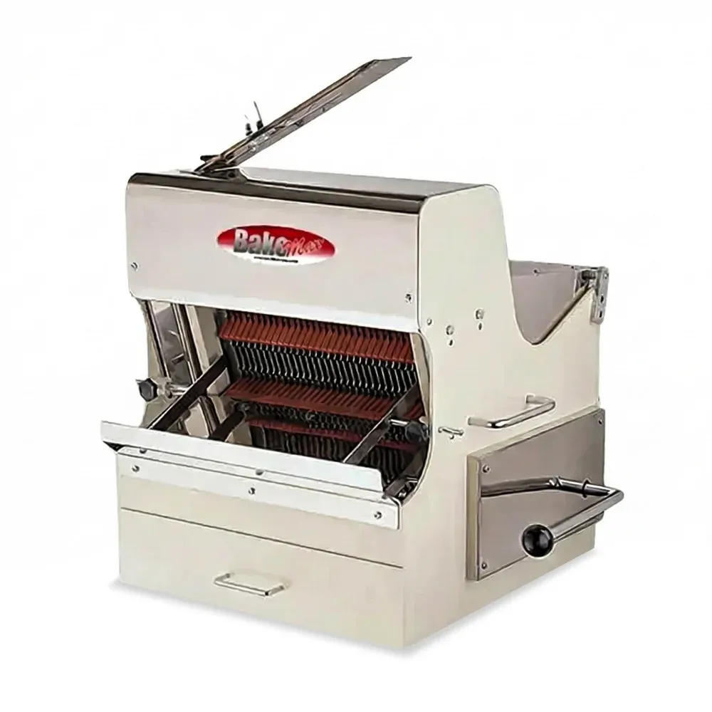 Bakemax BMSS001 Countertop Bread Slicer with 5/8" Slice, Gravity Feed, 120V