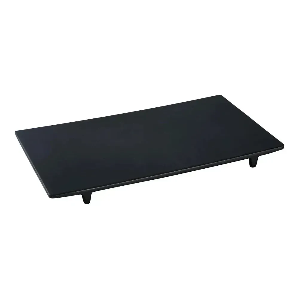 Yanco BP-5011 Black Pearl-2 7" Black Melamine Display Plate with Matte Finish