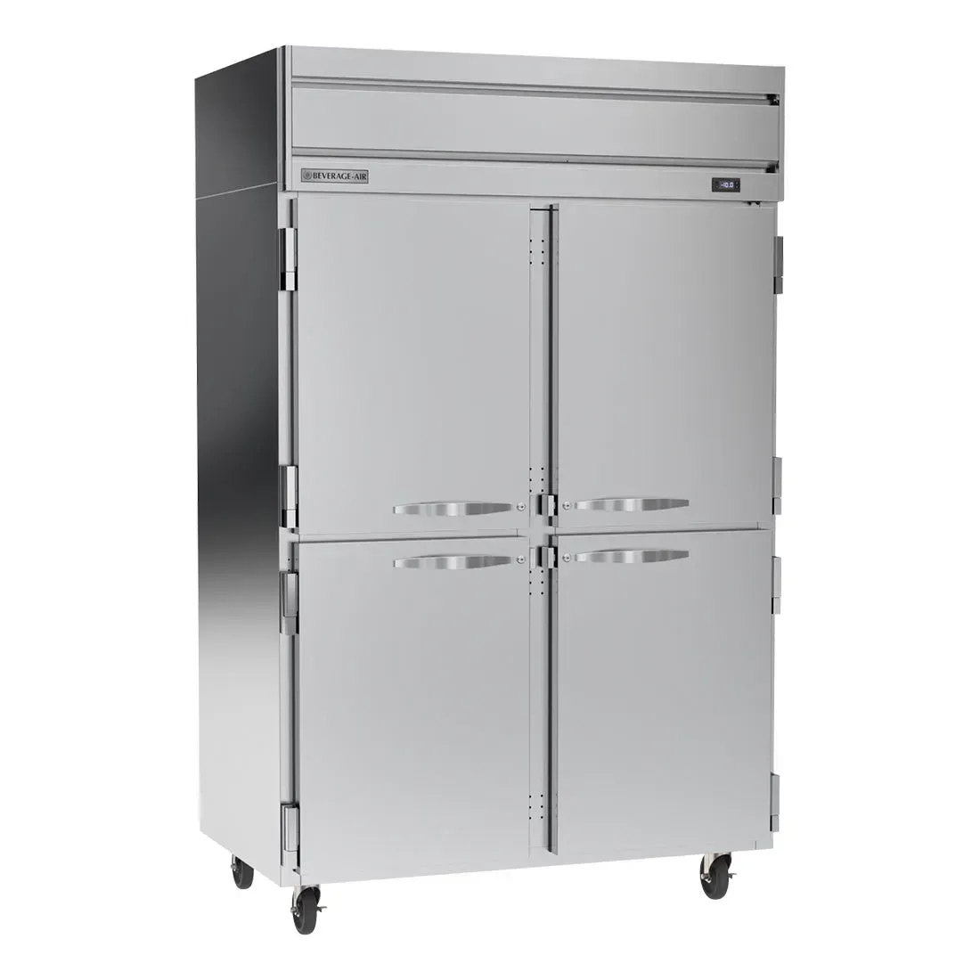 Beverage-Air commercial half-door reach-in freezer keeps ingredients safely frozen with stainless durability and efficient cooling for restaurants.