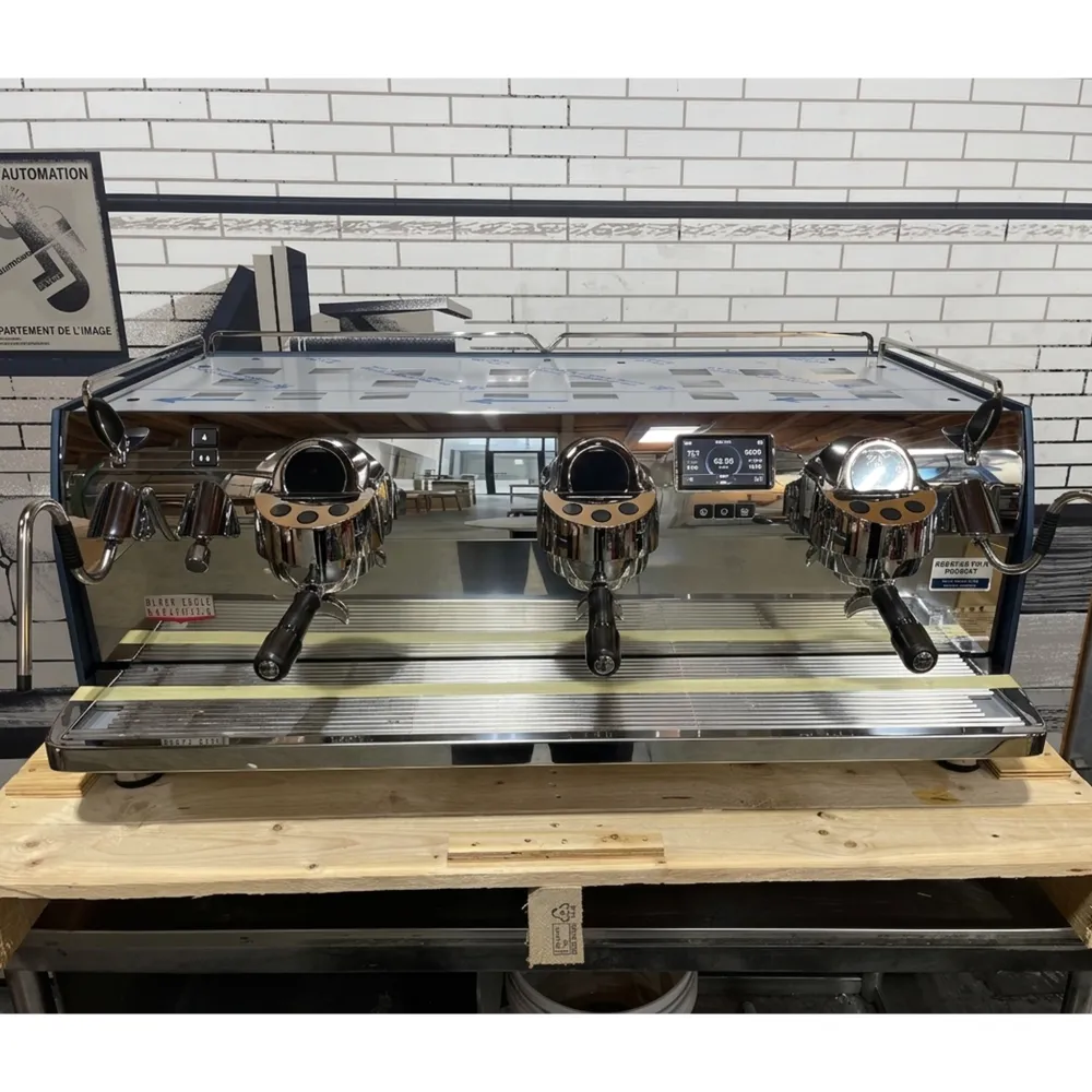 Used Nuova Simonelli Black Eagle Maverick Volumetric 3 GR Commercial Espresso Machine - 220V, Stone Blue
