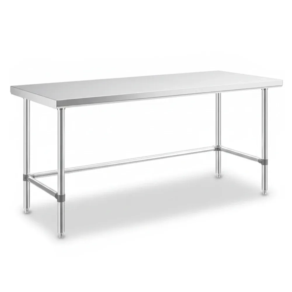 ChefPro Series 30" x 72" 16 Gauge 304 Stainless Steel Commercial Open Base Work Table