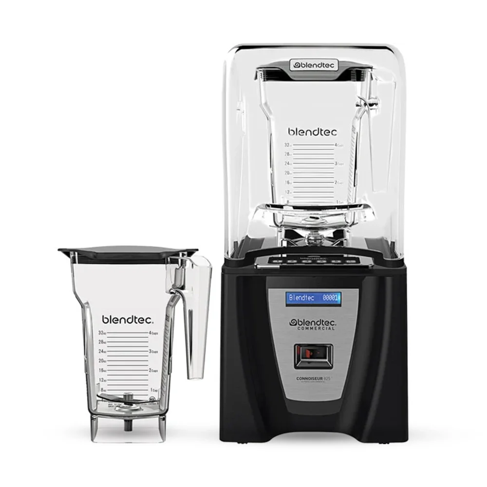Blendtec C825C11Q-B1GB1A 9" Blender, Connoisseur 825 Series, 3.8 HP, Sound Enclosure, 2 Jars, 75 oz, 120V
