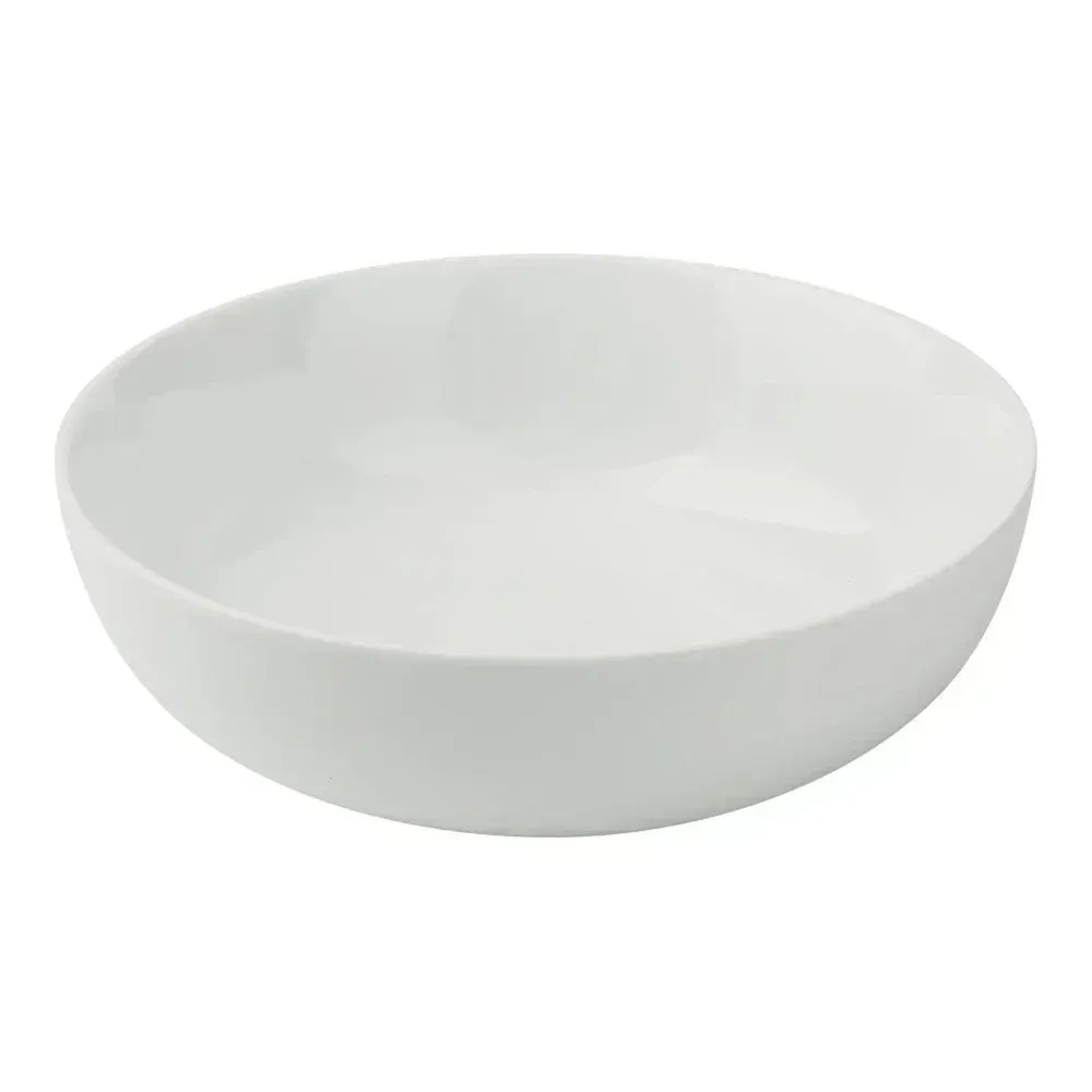 Yanco China deep white bowl with smooth finish, perfect for hearty soups, stews, or noodle dishes, bringing warmth to everyday meals.