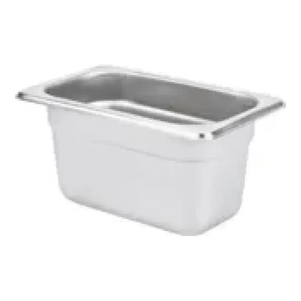 CAC China STPN-22-4 Stainless Steel Steam Pan, GN 1/9, 22 Gauge, 4"
