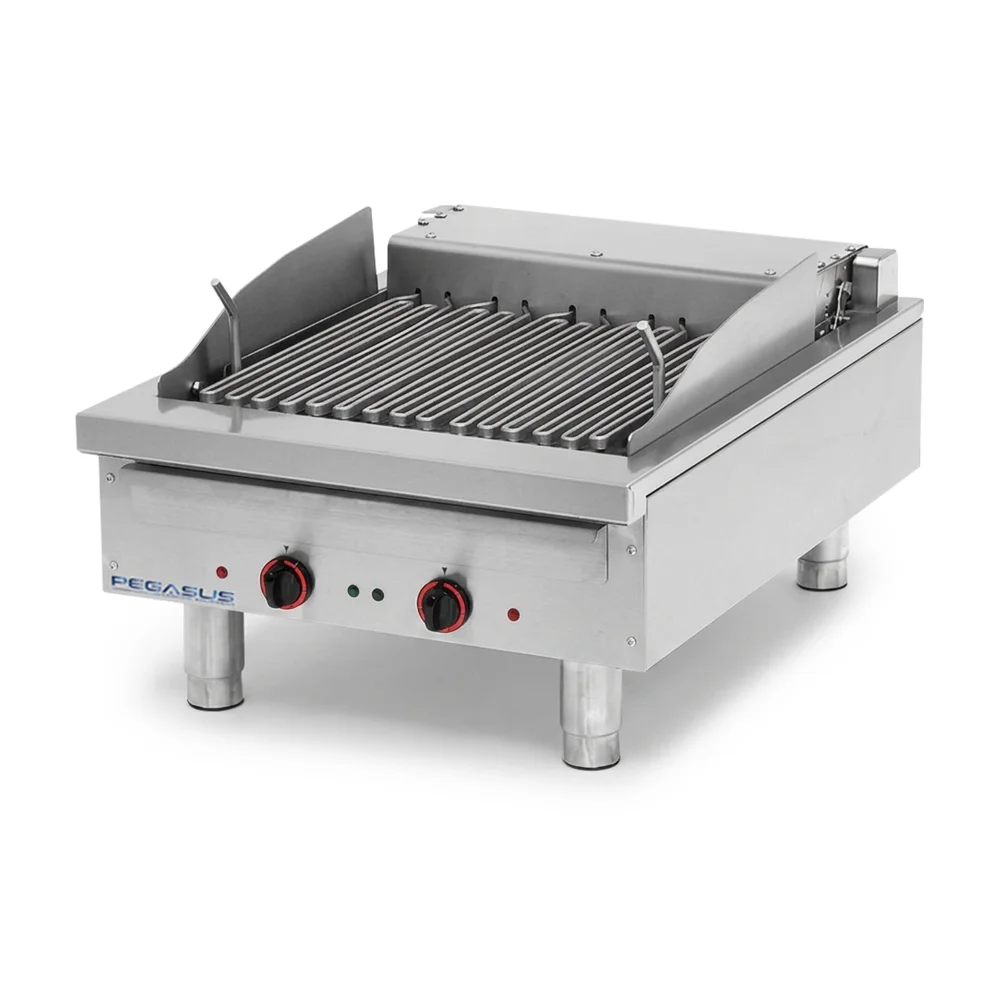 Pegasus CB-36E 36" Electric Countertop Charbroiler, Direct Contact Style, 208V, 3 Phase, 11.25 kW