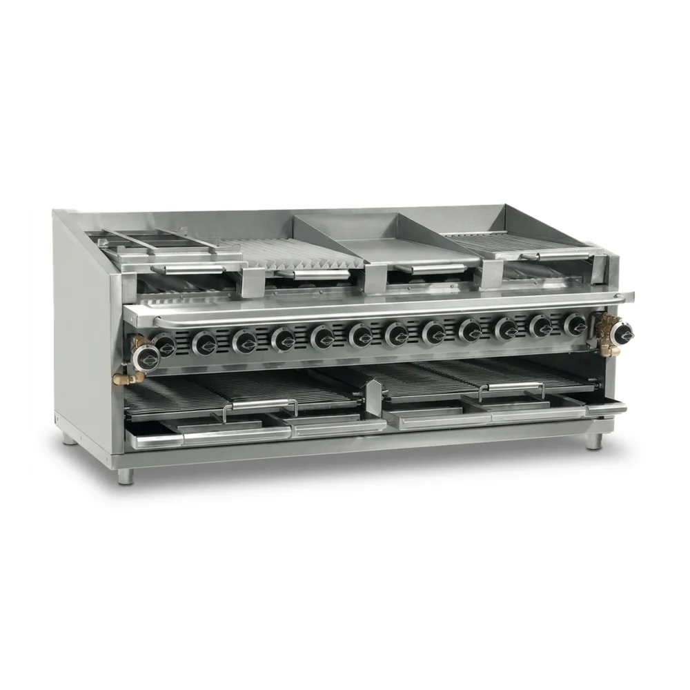 Pegasus CB-36G 36" Radiant Charbroiler, Heavy Duty, Natural or LP Gas, 54.36 Cu.ft, 103,000 BTU