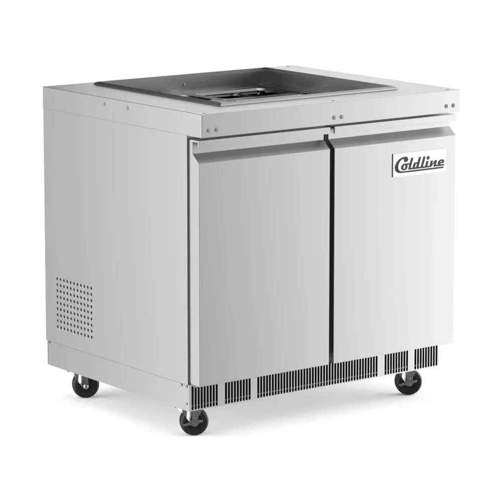 Coldline 36" Stainless Steel Refrigerated Salad Bar / Cold Food Table, 1 Year Warranty