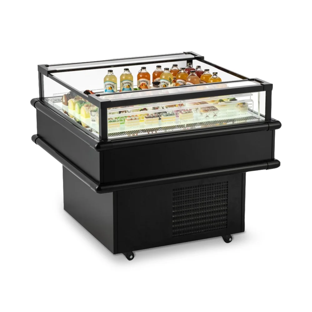 ChillCore Series 37" Open Air Refrigerated Display Case, 4.2 Cu.ft, LED Lighting