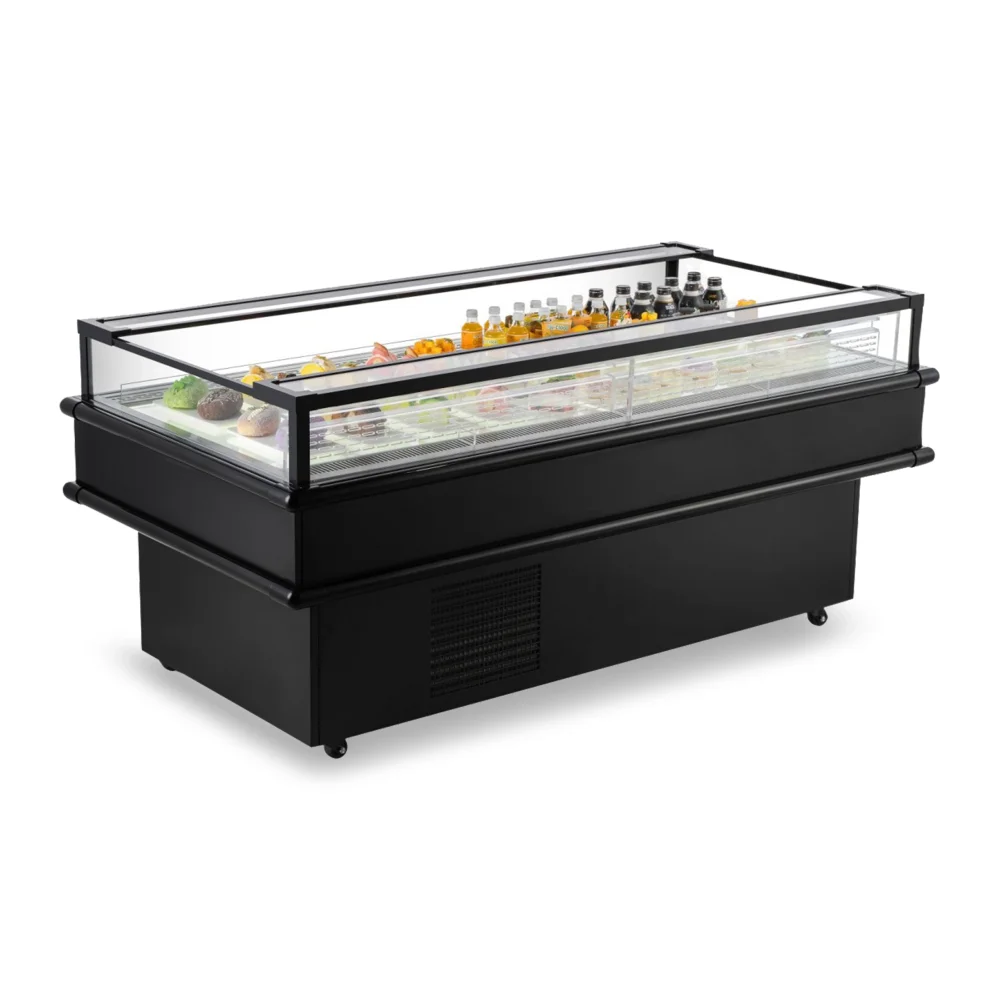 ChillCore Series 73" Open Air Refrigerated Display Case, 8.5 Cu.ft, LED Lighting