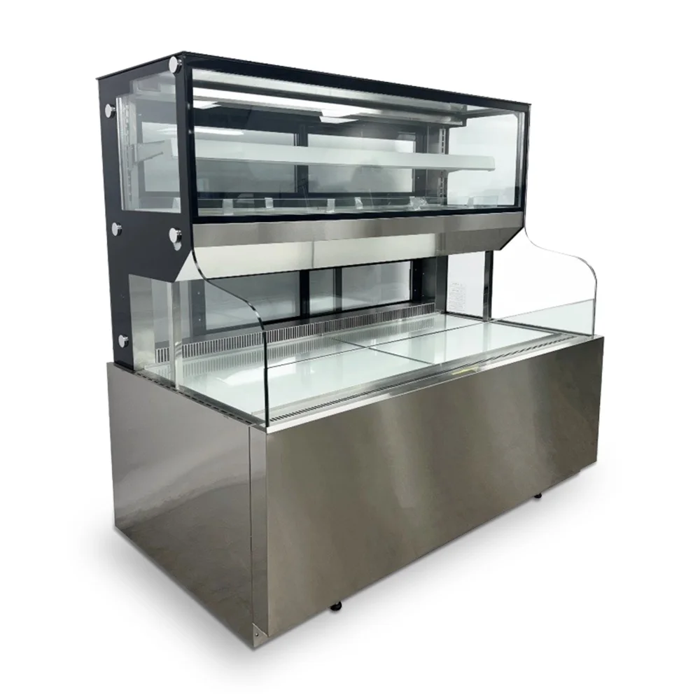 ChillCore Series 59" Open Air Refrigerated Merchandiser for Sandwiches, 18.9 Cu.ft, 2 Shelves