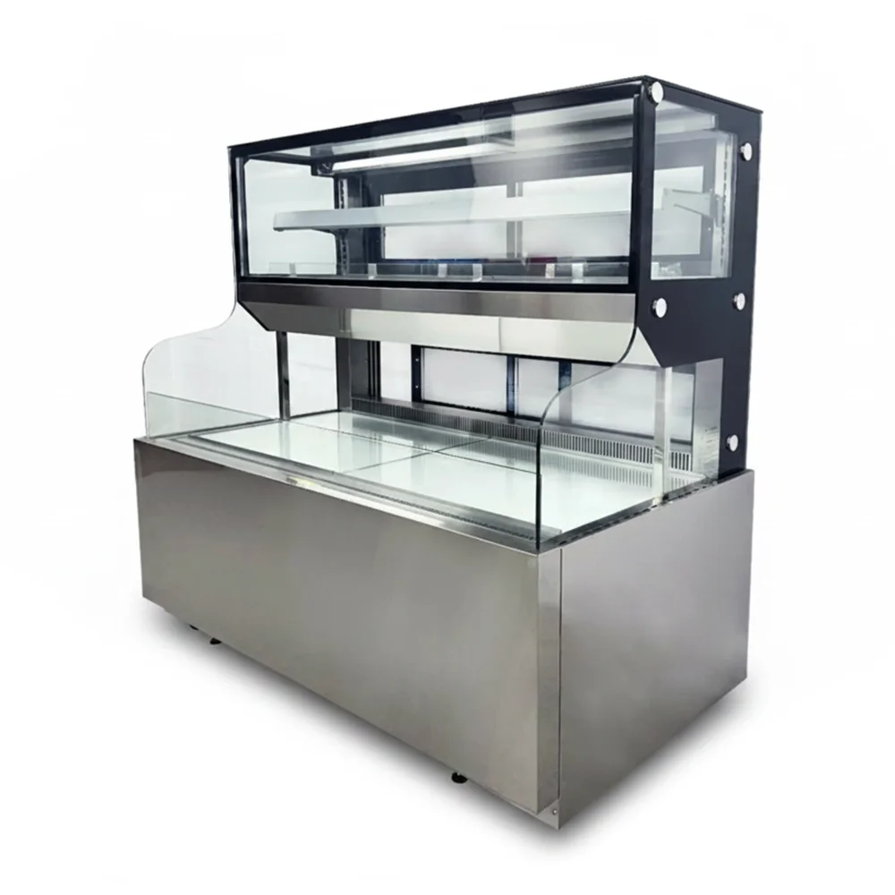 ChillCore Series 59" Open Air Refrigerated Merchandiser for Sandwiches, 18.9 Cu.ft, 2 Shelves