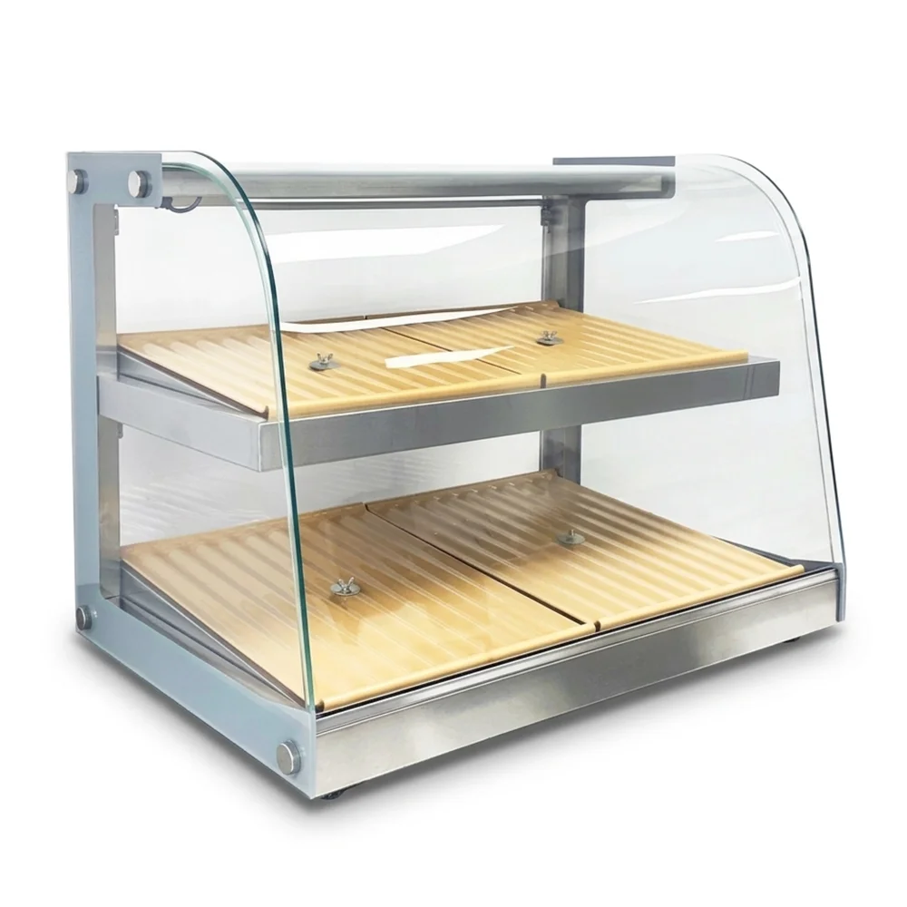 ChillCore Series 27" Countertop Bakery Display Case, 3.5 Cu.ft, 2 Shelves, LED Lighting