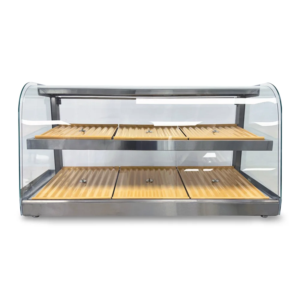 ChillCore Series 39" Countertop Bakery Display Case, 5.2 Cu.ft, 2 Shelves, LED Lighting