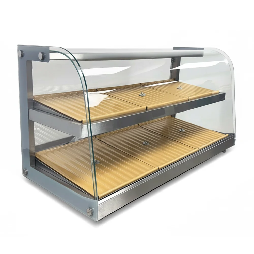 ChillCore Series 39" Countertop Bakery Display Case, 5.2 Cu.ft, 2 Shelves, LED Lighting