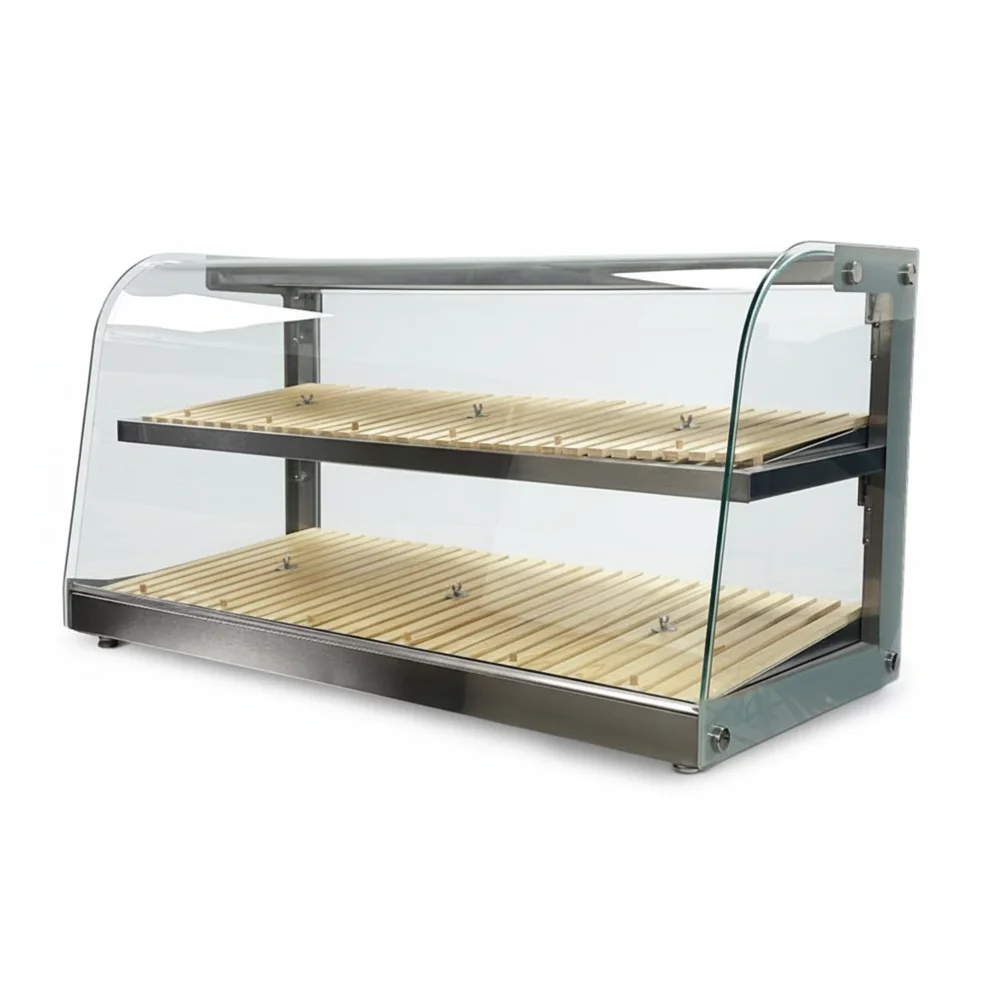 ChillCore Series 39" Countertop Bakery Display Case, 5.2 Cu.ft, 2 Shelves, 115V