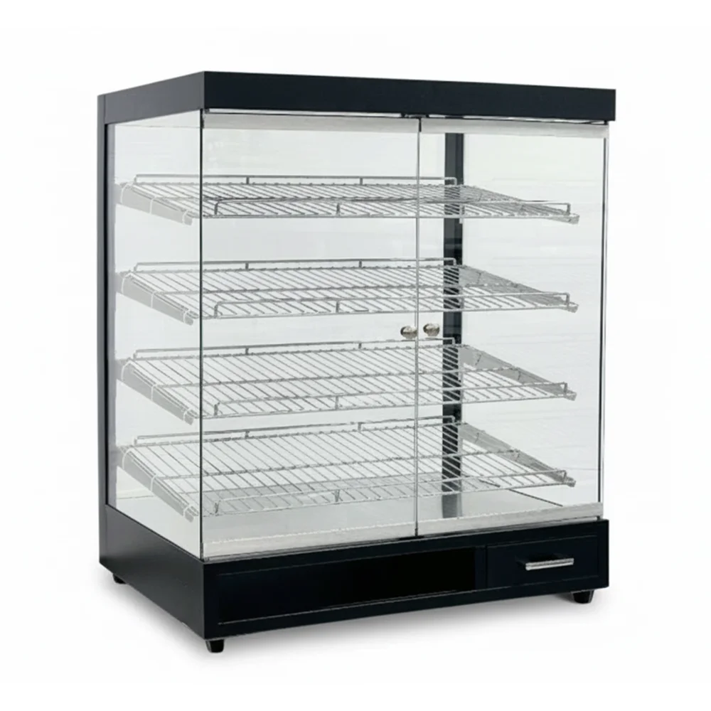 ChillCore Series 31" Countertop Dry Bakery Display Case, 11.2 Cu.ft, 4 Shelves