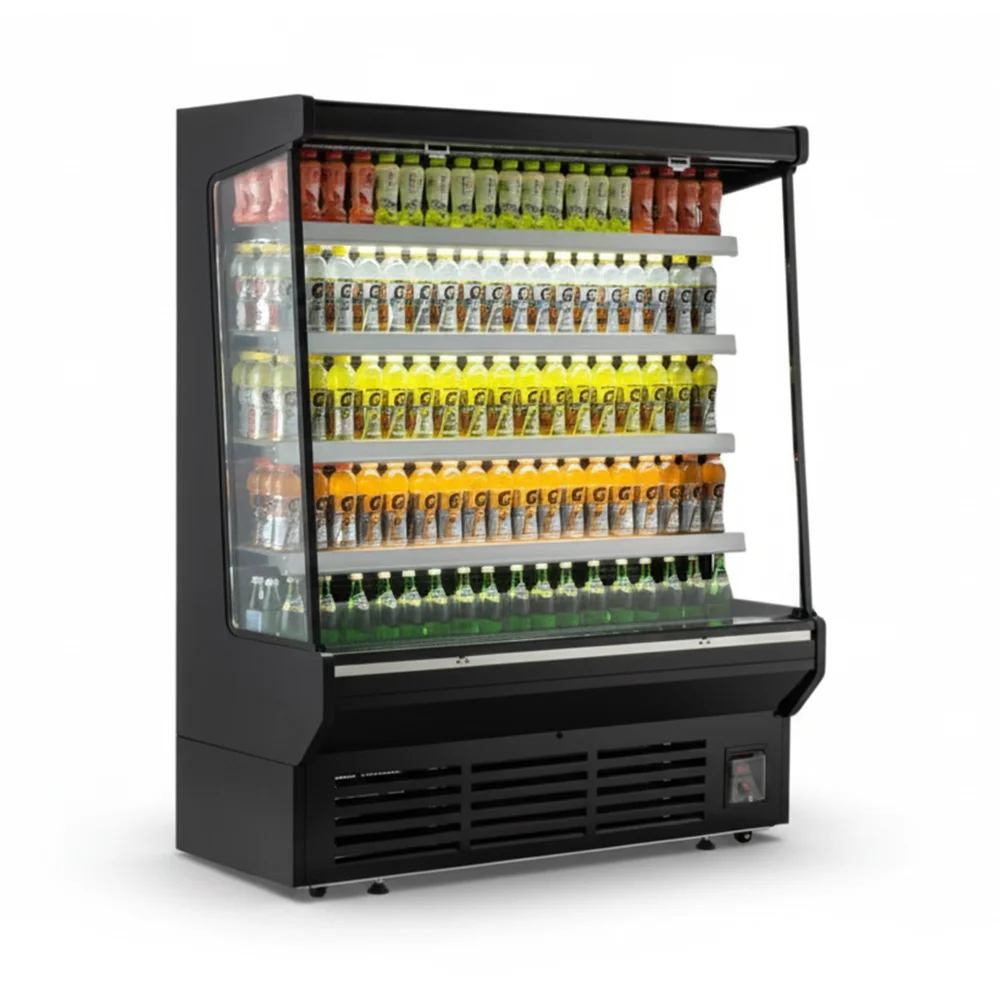 ChillCore Series 60" Open Air Refrigerated Display Case, 18.4 Cu.ft, 4 Shelves