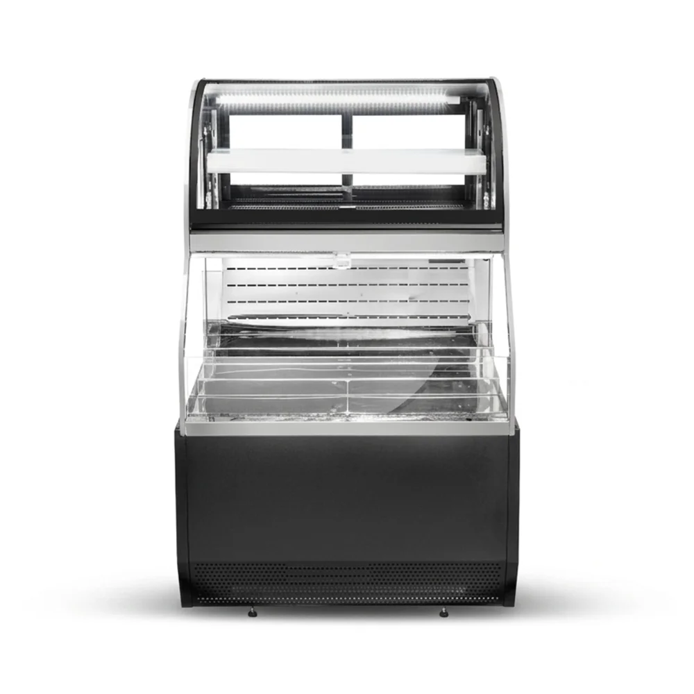 ChillCore Series 35" Open Air Refrigerated Display Case, 11.4 Cu.ft, 1 Shelf, 2 Decks