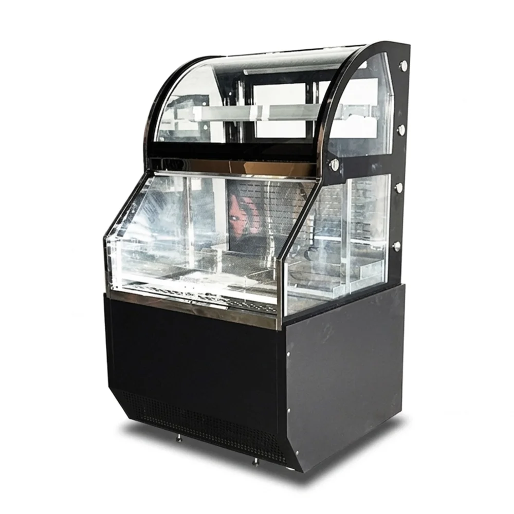 ChillCore Series 35" Open Air Refrigerated Display Case, 11.4 Cu.ft, 1 Shelf, 2 Decks