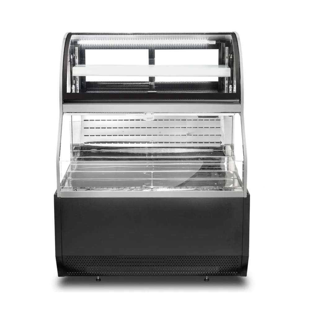 ChillCore Series 47" Open Air Refrigerated Display Case, 15.7 Cu.ft, 1 Shelf, 2 Decks