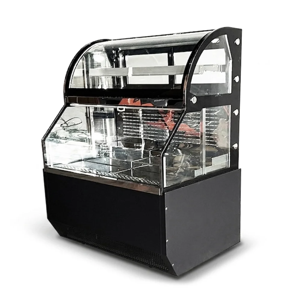 ChillCore Series 47" Open Air Refrigerated Display Case, 15.7 Cu.ft, 1 Shelf, 2 Decks