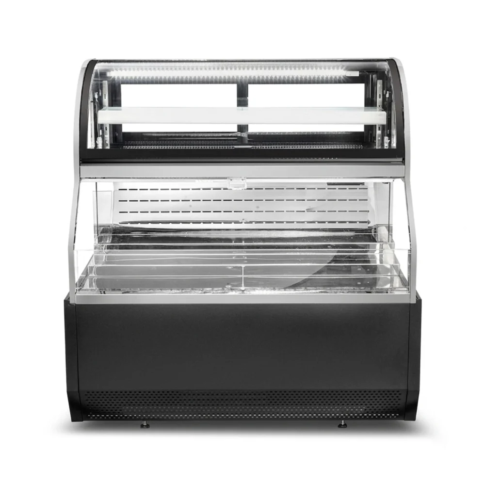 ChillCore Series 59" Open Air Refrigerated Display Case, 19.9 Cu.ft, 1 Shelf, 2 Decks