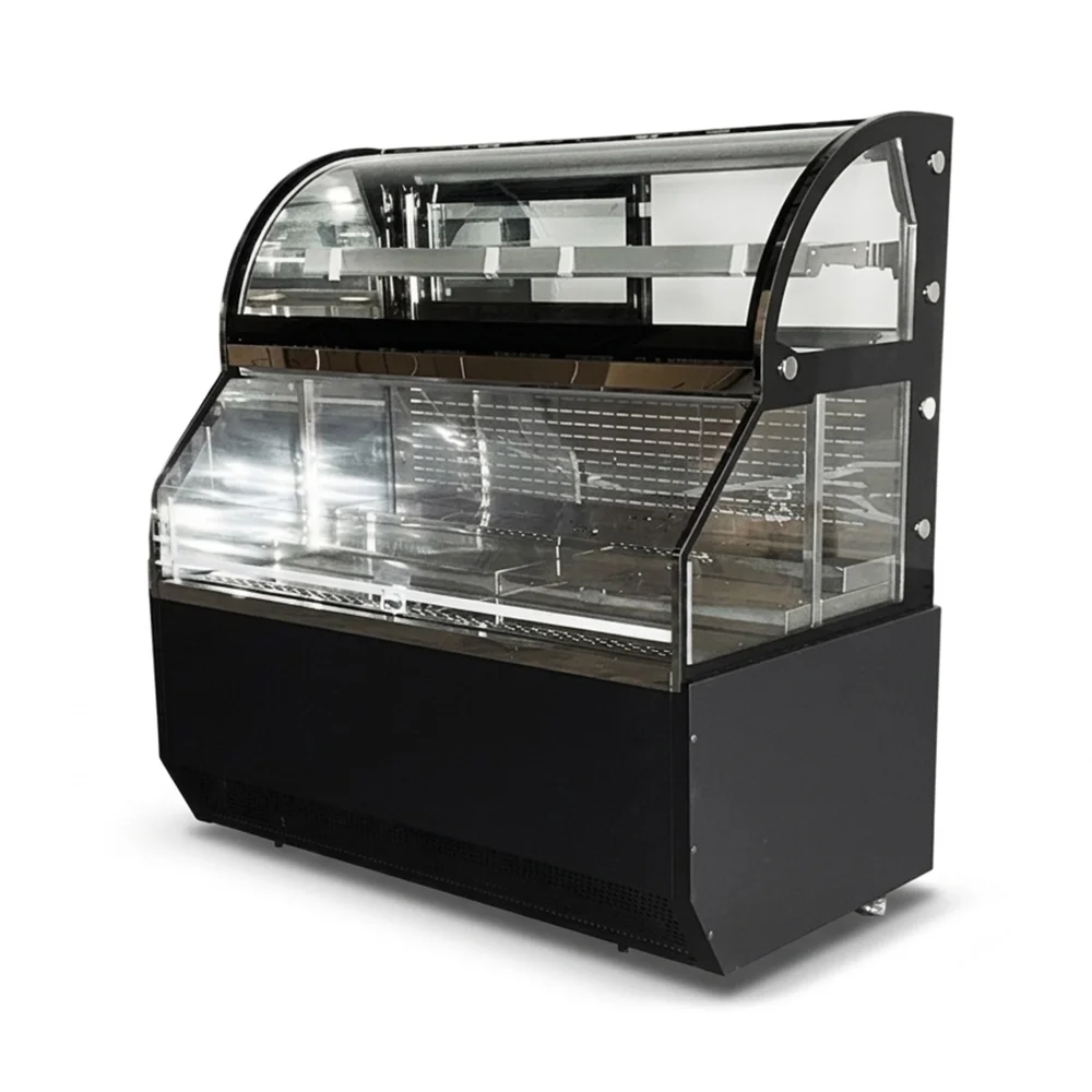 ChillCore Series 59" Open Air Refrigerated Display Case, 19.9 Cu.ft, 1 Shelf, 2 Decks