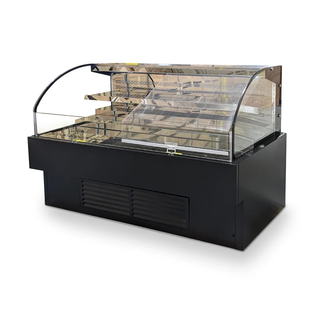 ChillCore Series 71" Open Air Refrigerated Display Case, 17.4 Cu.ft, 2 Shelves