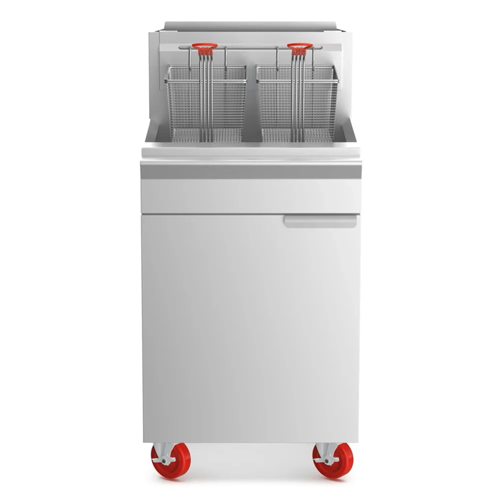 ProKitchen Series 16" Commercial Gas Fryer, Liquid Propane, 75 lbs Oil Capacity, 150,000 BTU