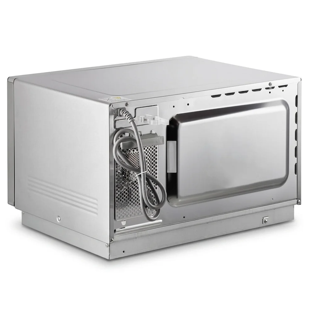 ChefPro Series 1000W Stackable Commercial Microwave with Large 1.2 cu. ft. Interior, Push Button Controls, 120V